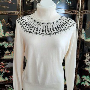 K-I-K-I-T Embellished Turtleneck